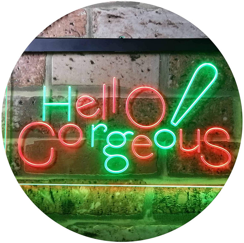 Beauty Shop Hello Gorgeous LED Light Sign - LED Gift Works