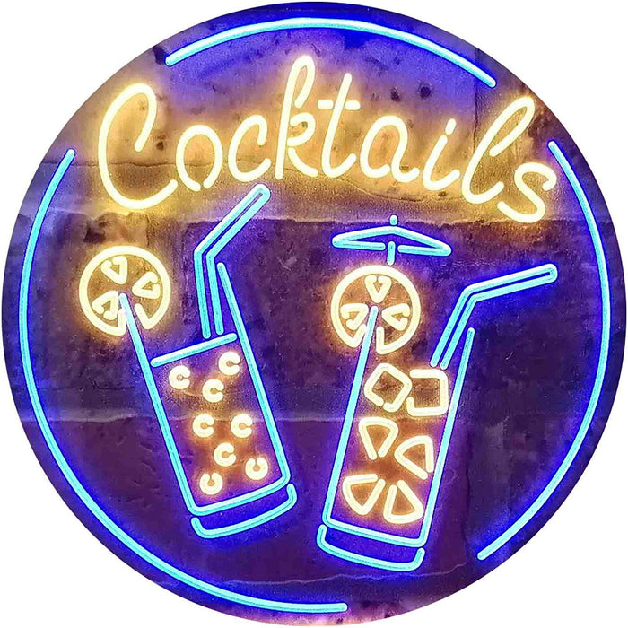 Cocktails LED Light Sign - Way Up Gifts