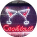 Cocktail Glasses Bar LED Light Sign - Way Up Gifts