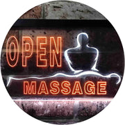 Open Massage LED Light Sign - LED Gift Works