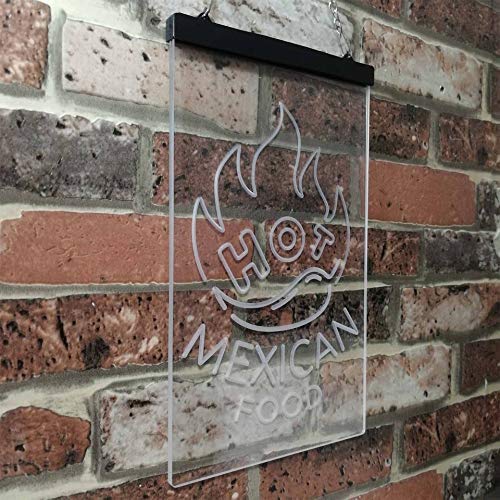 Hot Mexican Food LED Light Sign - Way Up Gifts