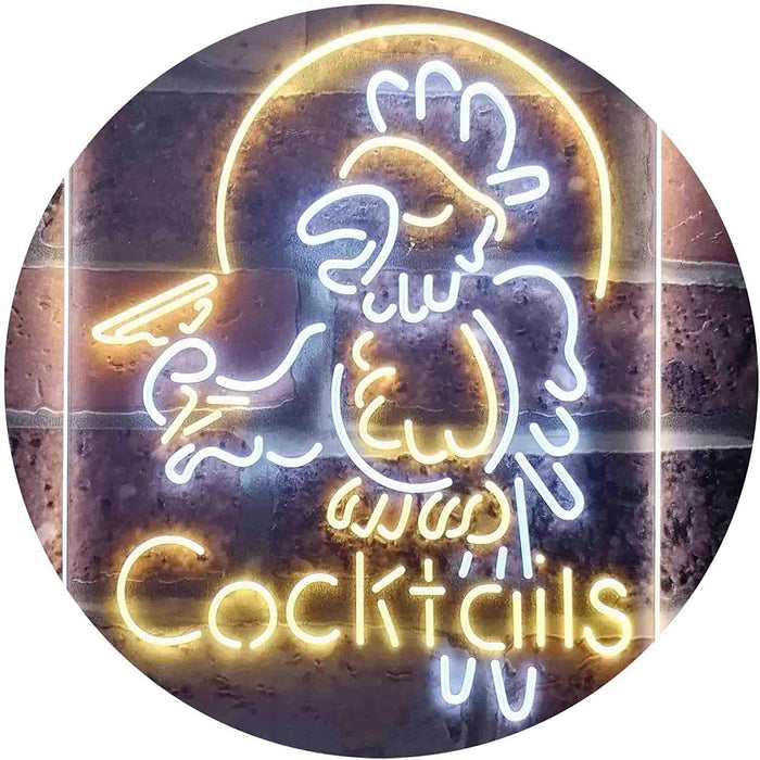 Cocktails Parrot LED Light Sign - Way Up Gifts