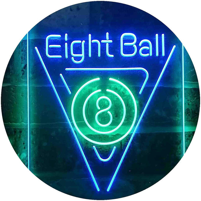 Eight Ball Pool Billiards LED Light Sign - Way Up Gifts
