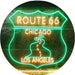 Chicago to Los Angeles Route 66 LED Light Sign - Way Up Gifts