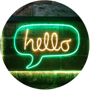 Hello Quote Bubble LED Light Sign - LED Gift Works