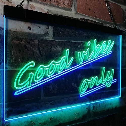 Good Vibes Only LED Light Sign - LED Gift Works
