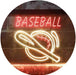 Baseball Man Cave Sports Wall Decor LED Light Sign - Way Up Gifts
