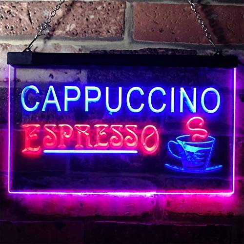 Coffee Cappuccino Espresso LED Light Sign - Way Up Gifts