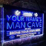 Personalized Sports Football Theme Man Cave LED Light Sign - LED Gift Works