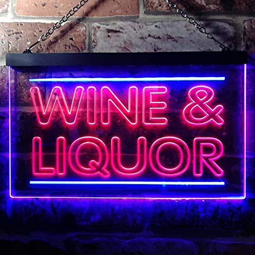 Wine Liquor LED Light Sign - Way Up Gifts