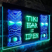 Tiki Bar Open LED Light Sign - LED Gift Works
