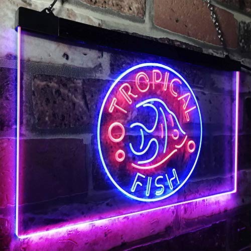 Pet Store Tropical Fish LED Light Sign - Way Up Gifts