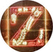 Family Name Letter Z Monogram Initial LED Light Sign - Way Up Gifts