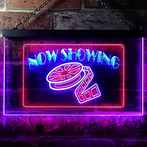 Movie Film Theater Now Showing LED Light Sign - LED Gift Works