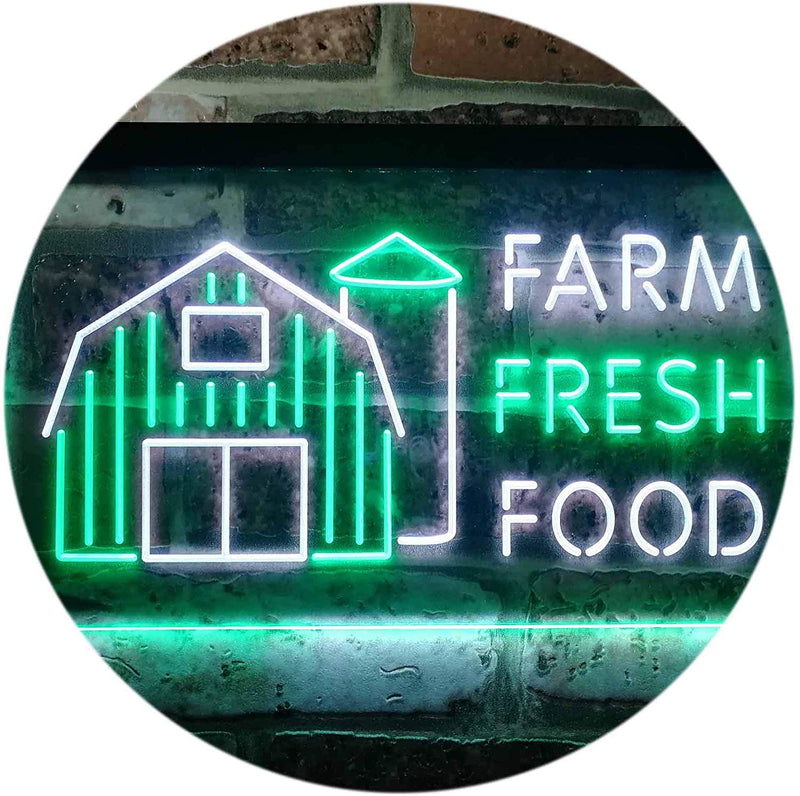 Farm Fresh Food LED Light Sign - LED Gift Works
