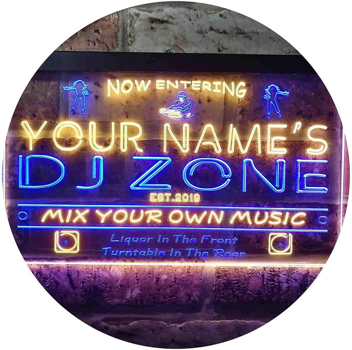 Personalized Music DJ Zone DJ Gift LED Light Sign - Way Up Gifts
