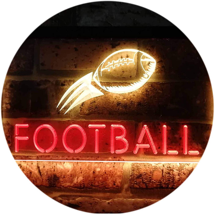Man Cave Football LED Light Sign - Way Up Gifts
