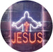 Jesus Saves Cross Church LED Light Sign - Way Up Gifts