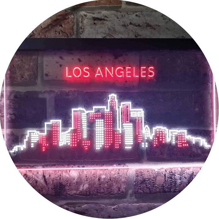 Los Angeles City Skyline LED Light Sign - Way Up Gifts