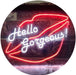 Lips Hello Gorgeous LED Light Sign - Way Up Gifts
