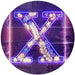 Family Name Letter X Monogram Initial LED Light Sign - Way Up Gifts