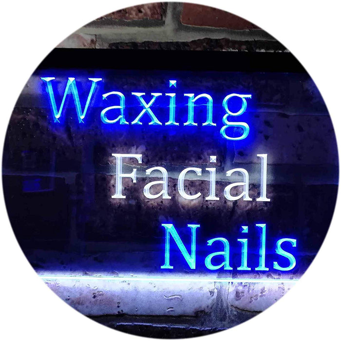 Waxing Facial Nails LED Light Sign - Way Up Gifts