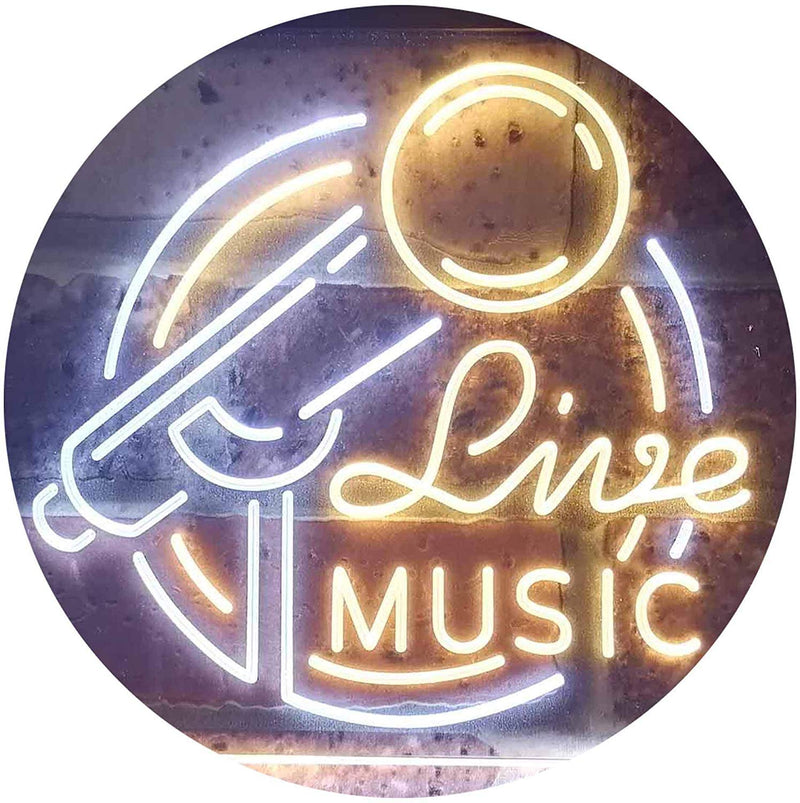 Live Music LED Light Sign - LED Gift Works