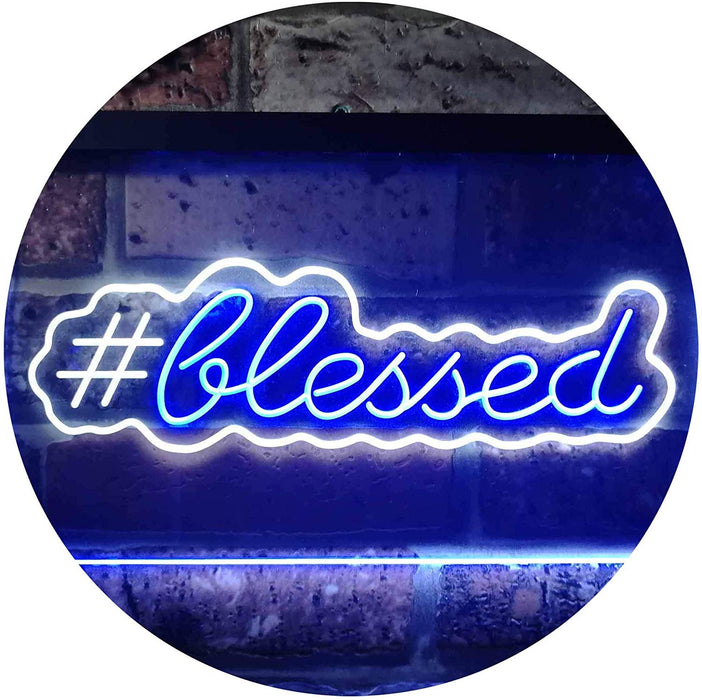 Hashtag Blessed LED Light Sign - Way Up Gifts