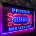 Private Poker Room Members Only LED Light Sign - Way Up Gifts