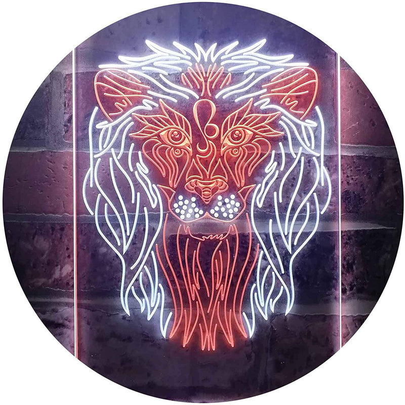 Lion Art Decor LED Light Sign - LED Gift Works