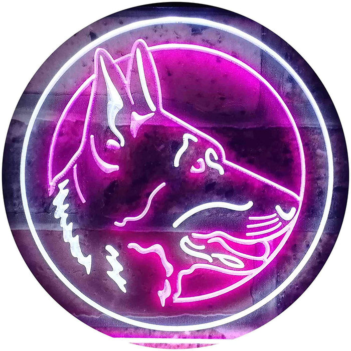German Shepherd Dog LED Light Sign - Way Up Gifts