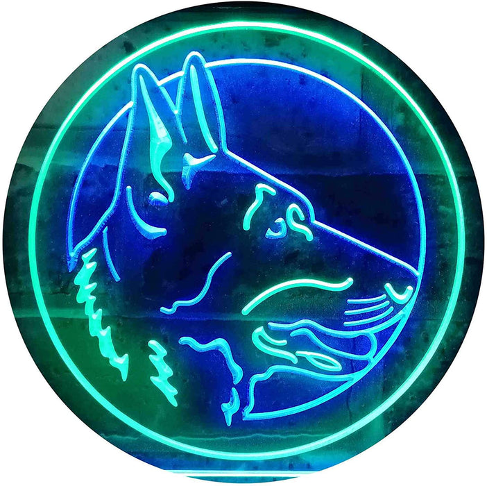 German Shepherd Dog LED Light Sign - Way Up Gifts