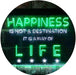 Happiness is a Way of Life Quotes Bedroom Decor LED Light Sign - Way Up Gifts