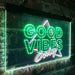 Good Vibes Only Triangle LED Light Sign - Way Up Gifts