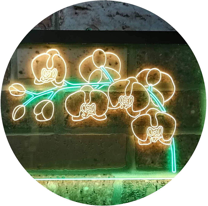 Orchids Florist Flower Shop LED Light Sign - Way Up Gifts