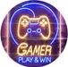 Gamer Play Win Game Room LED Light Sign - Way Up Gifts