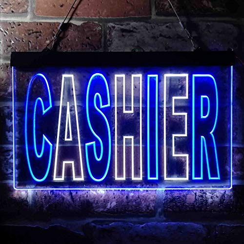 Cashier LED Light Sign - LED Gift Works