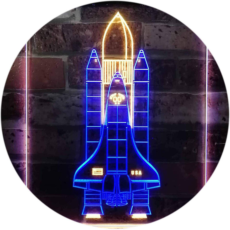 Astronaut Space Shuttle LED Light Sign - LED Gift Works