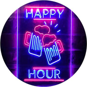 Beer Mugs Cheers Happy Hour LED Light Sign - LED Gift Works