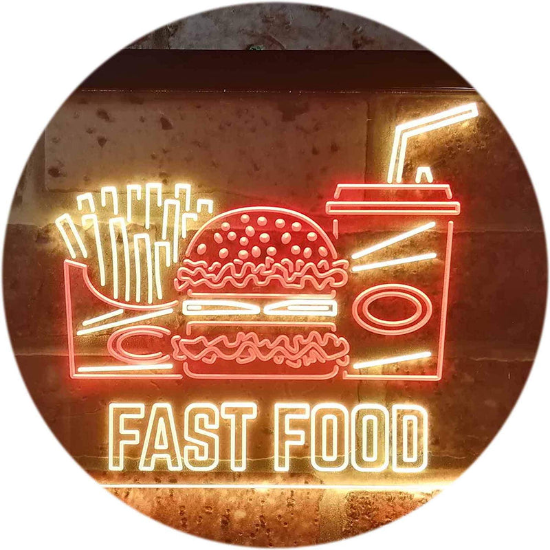 Fast Food LED Light Sign - LED Gift Works