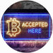 Bitcoin Accepted Here LED Light Sign - Way Up Gifts