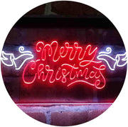 Merry Christmas Wing Decoration LED Light Sign - LED Gift Works