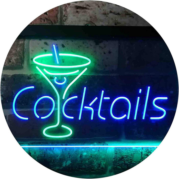 Cocktails LED Light Sign - Way Up Gifts