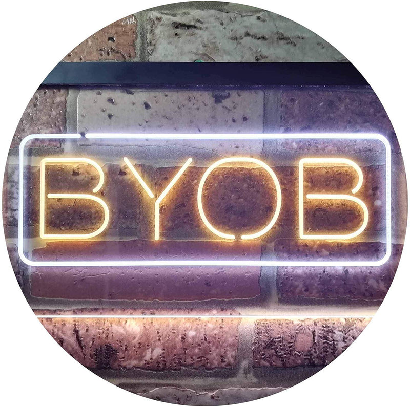 Bring Your Own Beer BYOB LED Light Sign - LED Gift Works
