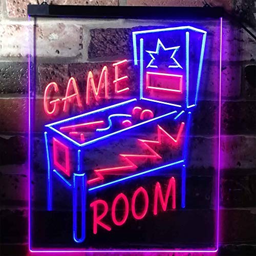 Pinball Game Room LED Light Sign - LED Gift Works