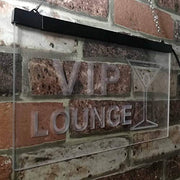 Cocktails VIP Lounge LED Light Sign - LED Gift Works