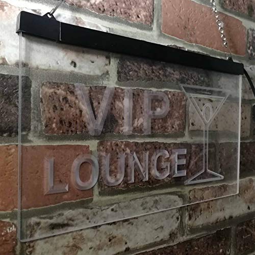 Cocktails VIP Lounge LED Light Sign - LED Gift Works