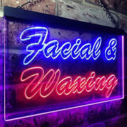 Facial Waxing LED Light Sign - LED Gift Works