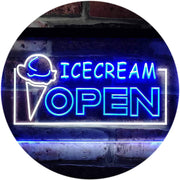 Open Ice Cream LED Light Sign - LED Gift Works