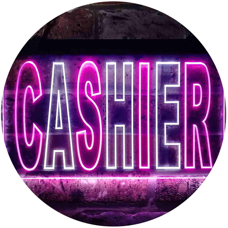 Cashier LED Light Sign - LED Gift Works